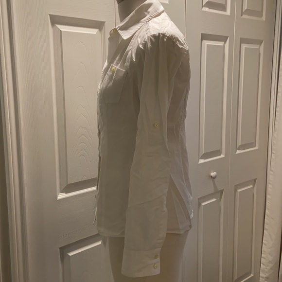 🎉HP🎉 Banana Republic White Button Down w Pockets - Picture 6 of 6